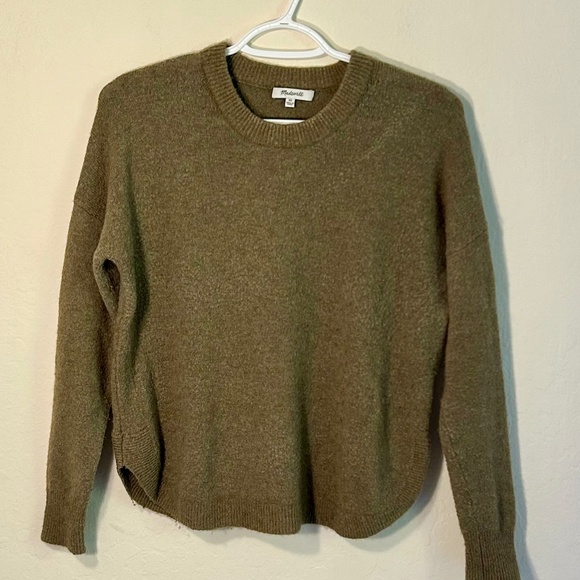 Madewell Heather Fern Westlake Pullover Sweater in Coziest Yarn Size XS - Picture 2 of 5